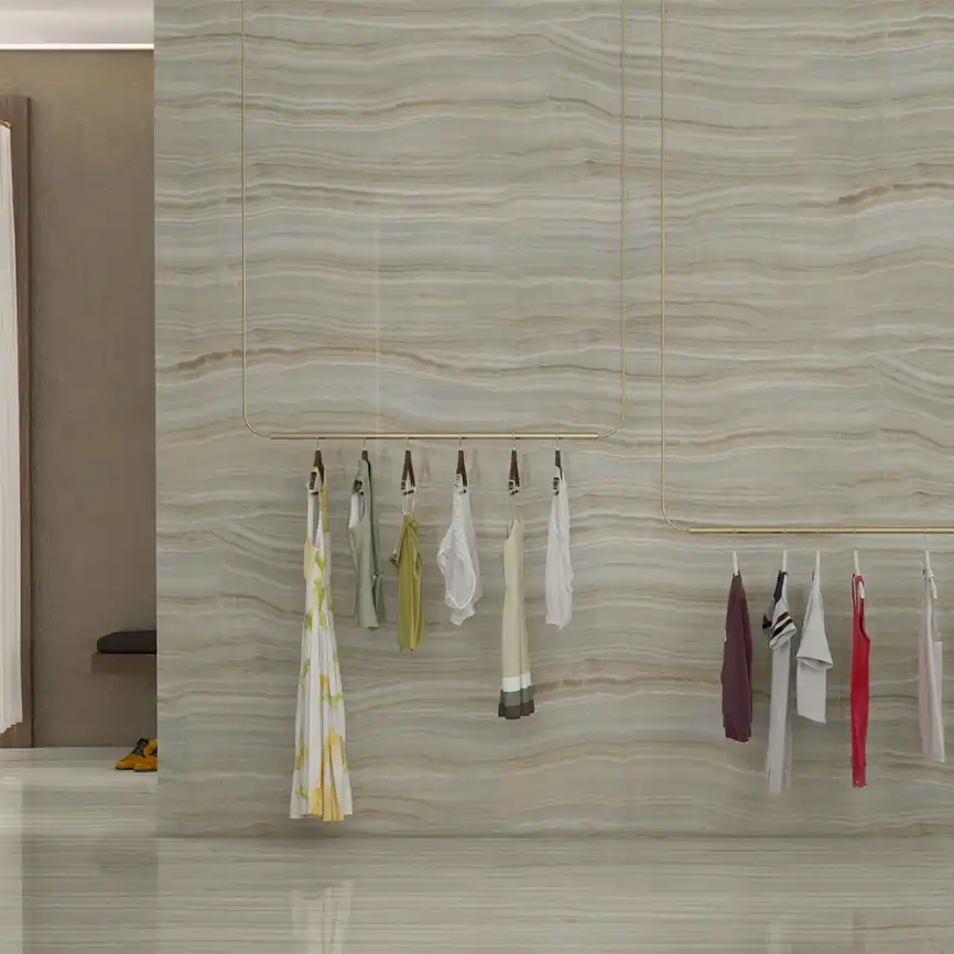 Керамогранит AVS Honey Onyx Natural 60x120 полированный, бежевый фото 5