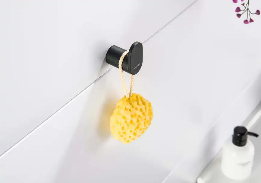 Крючок для полотенец Aquatek Лира AQ4425MB, Черный матовый фото 4