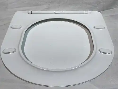 Унитаз-компакт CeramaLux 1219A, безободковый, с бачком и сидением микролифт Белый фото 6
