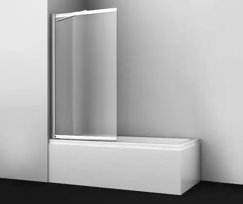 Шторка для ванны WasserKRAFT Main 41S 100 см, 41S02-100 LM Fixed, профиль Хром, стекло Матовое фото 1