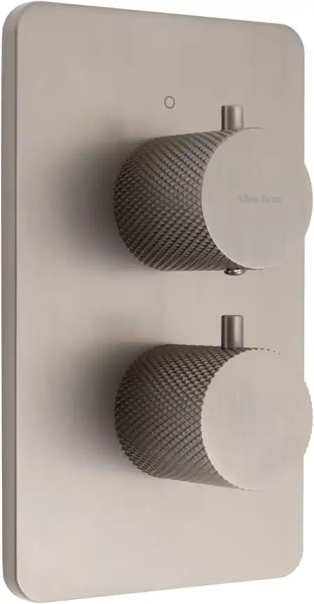 Смеситель для ванны Allen Brau Priority 5.3U123-MG (с внутренней частью, 3 выхода) графит браш фото 5