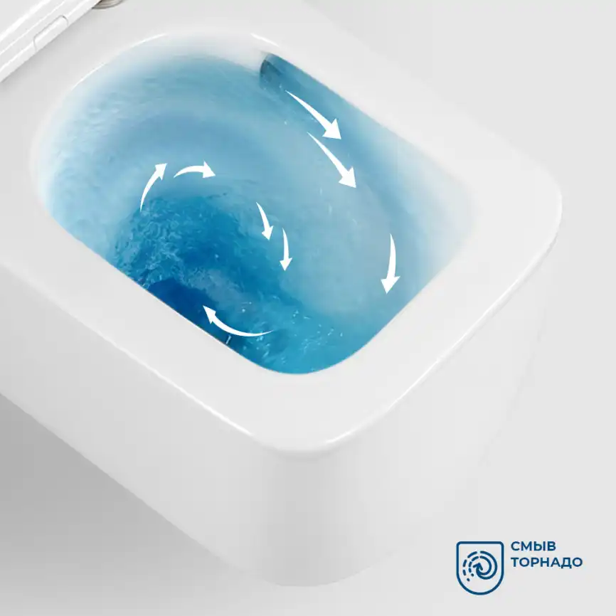 Подвесной унитаз BelBagno LUCE BB076CH-TOR/SC, безободковый, смыв торнадо с сиденьем микролифт, Белый фото 11