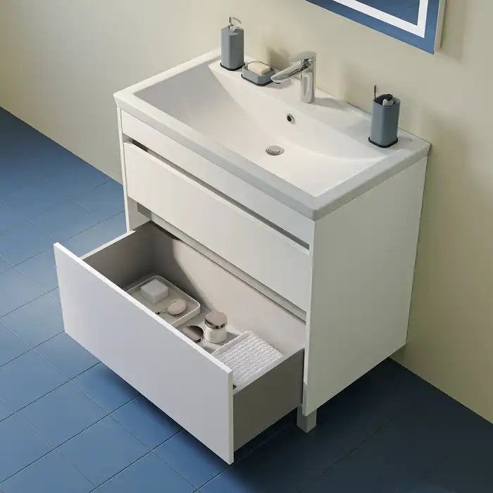 Тумба с раковиной IDDIS Zodiac X 80, напольная, Белая, ZDX80WFi95K фото 12