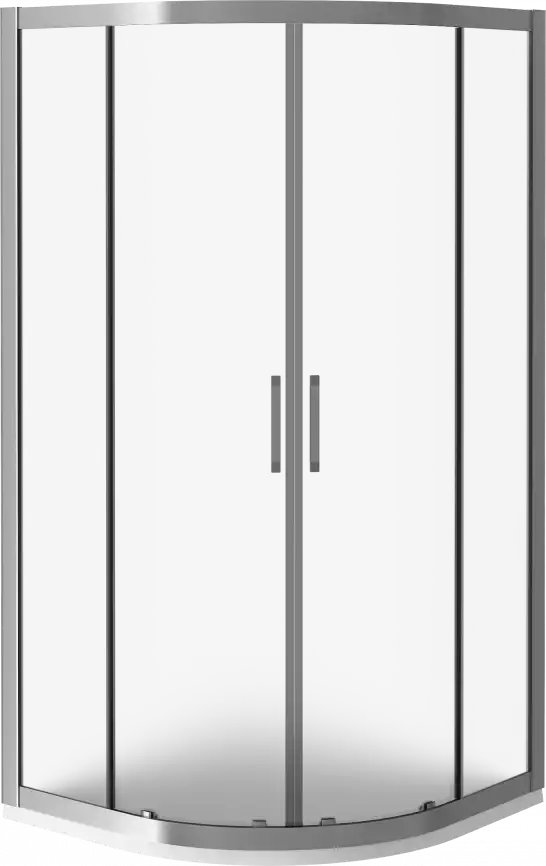 Душевой уголок Good Door LATTE R-100-G-WE профиль Белый стекло матовое фото 2