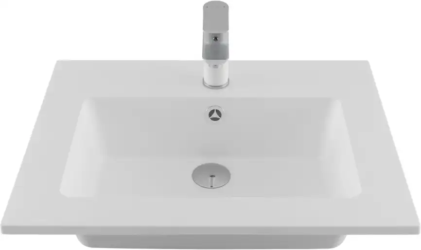 Раковина Aquanet Текла 60 328984 прямоугольная, Белая глянцевая фото 1