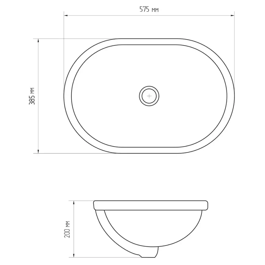 Раковина AVS Мэгги 58x39 белая фото 2