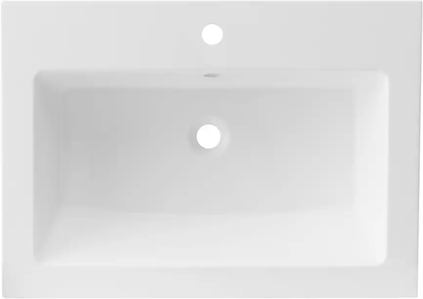 Раковина Aquanet Электра 70 НФ-00008398 прямоугольная, Белая глянцевая фото 7