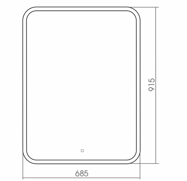 Зеркало Azario Стив 70х90 ФР-00001480 с подстветкой, сенсорный выключатель с функцией диммера фото 4