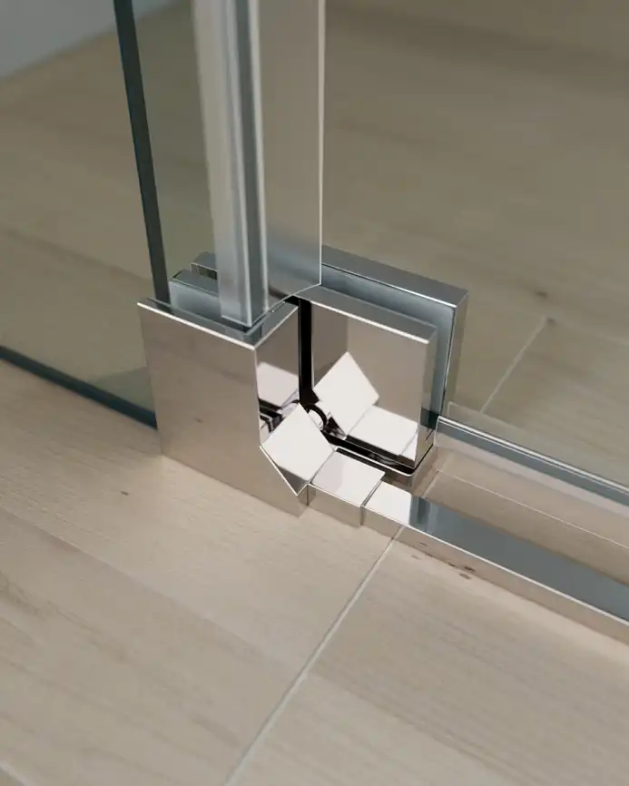 Душевой уголок CEZARES SLIDER-AH-2-80/90-90/100-C-Cr стекло Прозрачное, профиль Хром фото 3