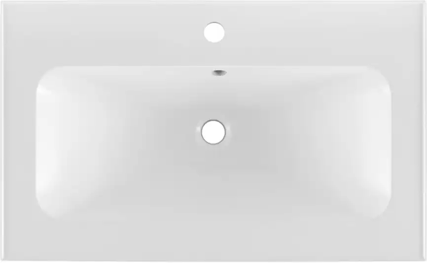 Раковина Aquanet Арт 75 318925 прямоугольная, Белая глянцевая фото 5