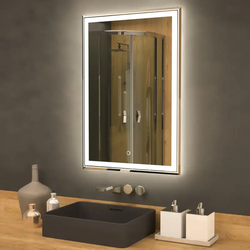 Зеркало Azario Melis 60х80 CS00066634 с подстветкой, сенсорный выключатель с функцией диммера фото 2