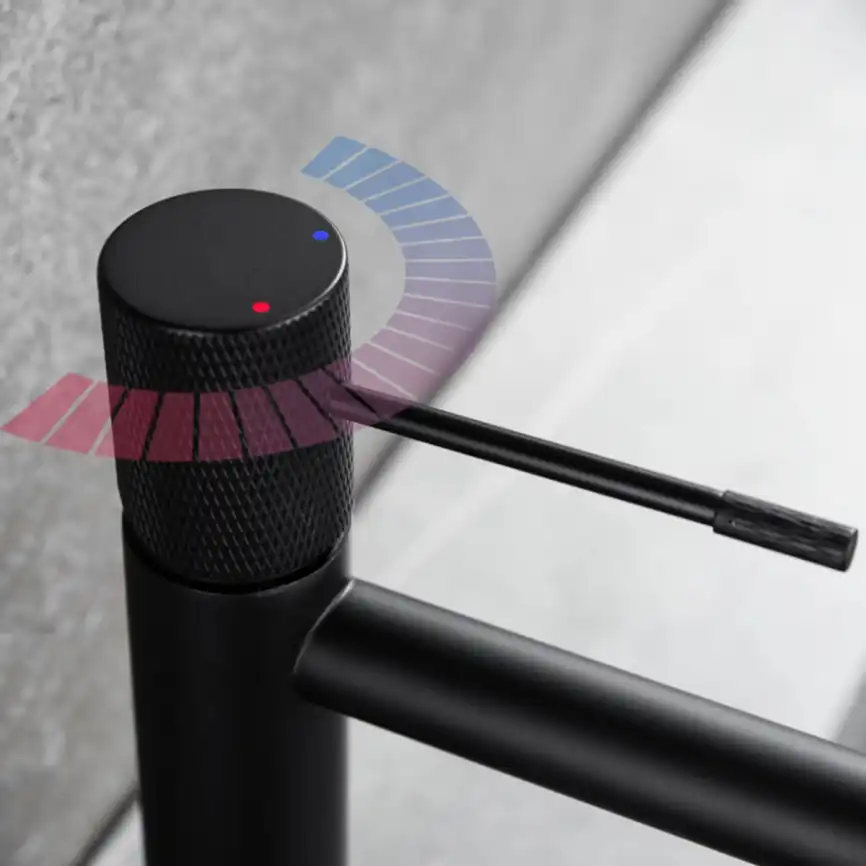 Смеситель для раковины Vincea Desire VBF-1D1MB однорычажный, черный фото 3