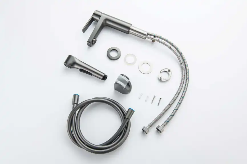 Смеситель для раковины Aquatek Лугано AQ1712BGM, Оружейная сталь фото 10