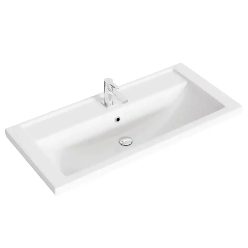 Раковина Grossman Фостер 100, белая фото 1