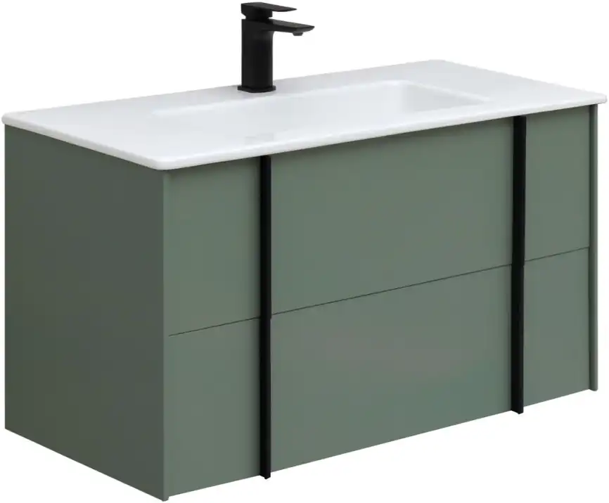 Тумба под раковину Allen Brau Reality 90 1.32006.CGM олива матовый фото 1