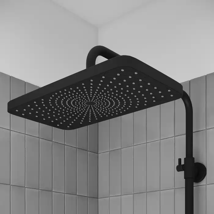 Душевая система IDDIS Parker PARBL3Fi06 для ванны с изливом цвет, Матовый черный фото 6