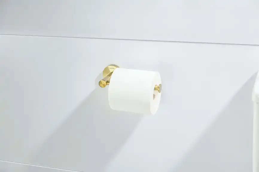 Держатель туалетной бумаги Aquatek Европа AQ4108BG, Золото матовое фото 4