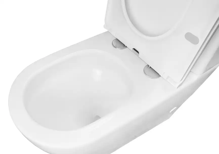 Унитаз-компакт Azario Grado AZ-2141 UQ1 напольный, смыв Торнадо, безободковый, с бачком и сидением микролифт, цвет белый фото 8