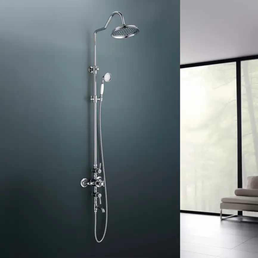 Душевая система Aquatek КЛАССИК AQ2543CR с термостатом, Хром фото 10