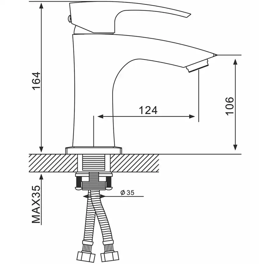 Смеситель для раковины Gappo G1007-13, Золото глянцевое фото 11