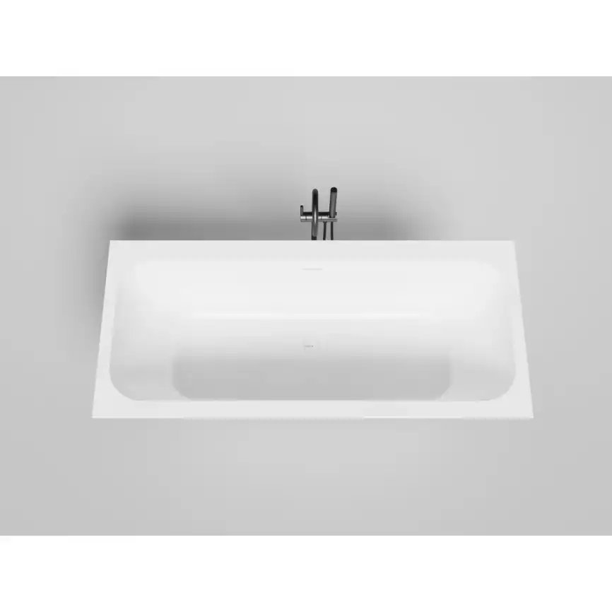 Ванна Salini ORLANDA AXIS KIT 180х80 103322M из материала S-Stone, Белая матовая фото 1