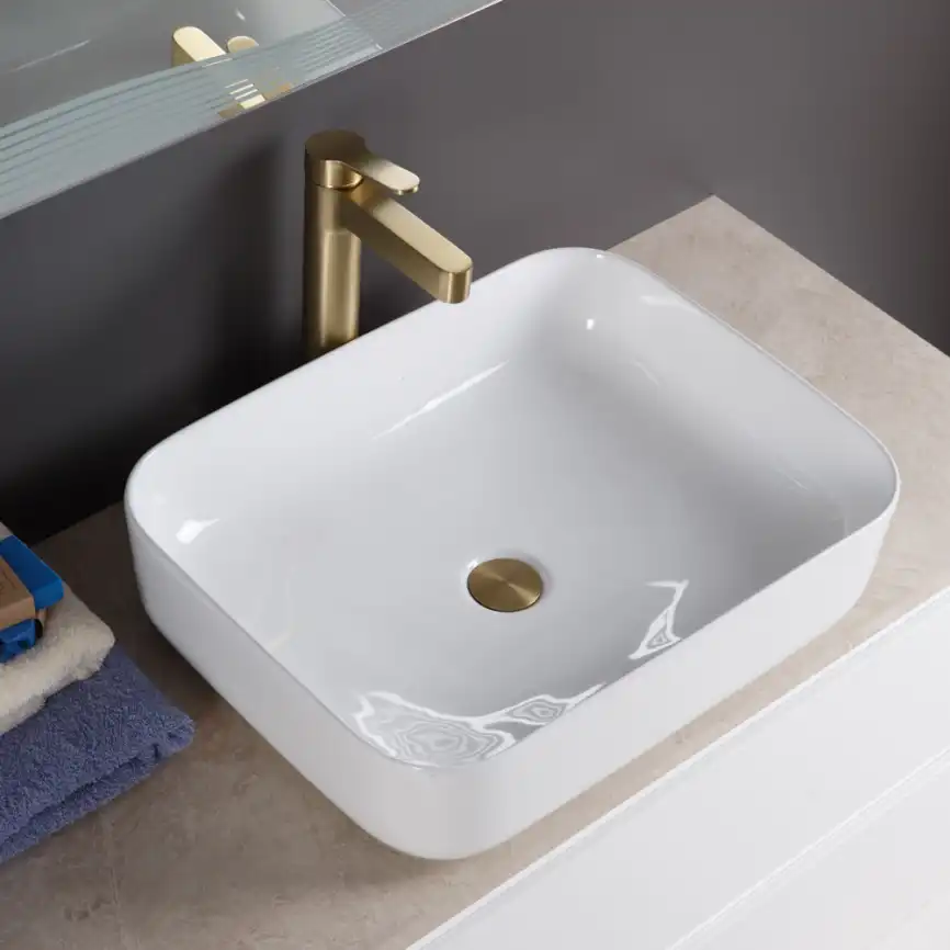 Раковина накладная BelBagno 505х395х130 BB1304, цвет Белый фото 5