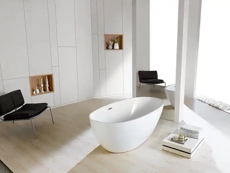 Акриловая ванна Azario LEEDS 170х85 LEE17085, отдельностоящая, белая фото 8