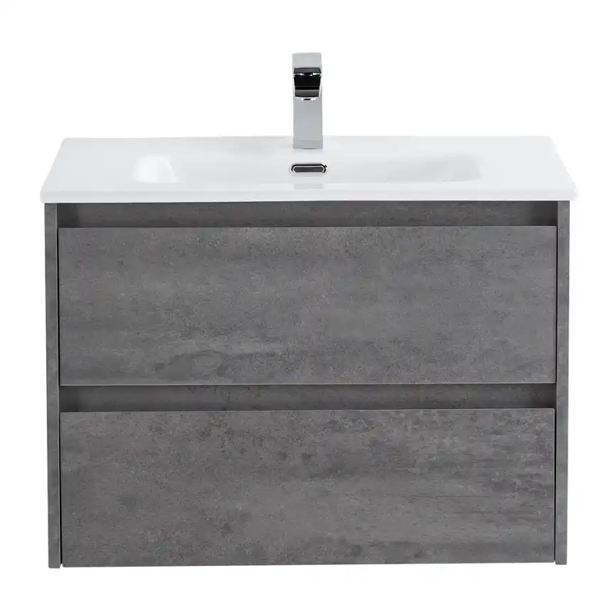 Тумба под раковину BelBagno KRAFT-700-2C-SO-CG подвесная Cemento Grigio фото 2