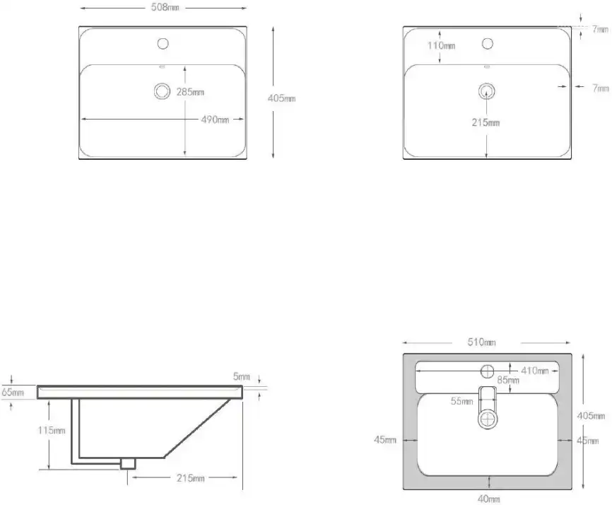 Раковина Aquanet Flash Mini 50 белая, 342052 фото 2