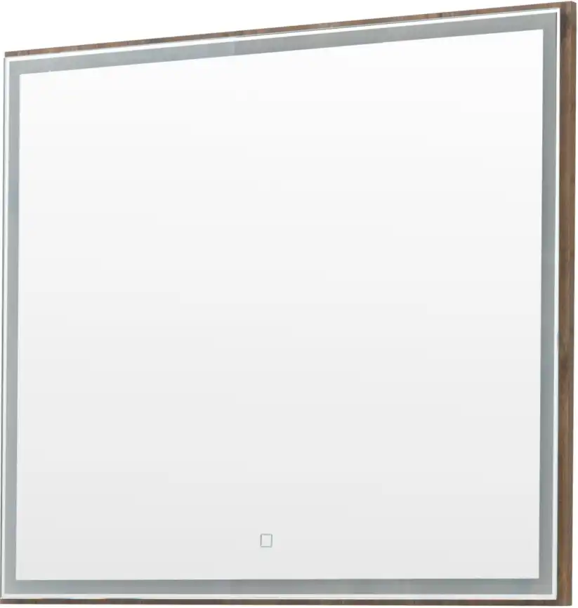 Зеркало Aquanet Nova Lite 90х80 249516 с подстветкой, сенсорный выключатель, Дерево темное фото 4