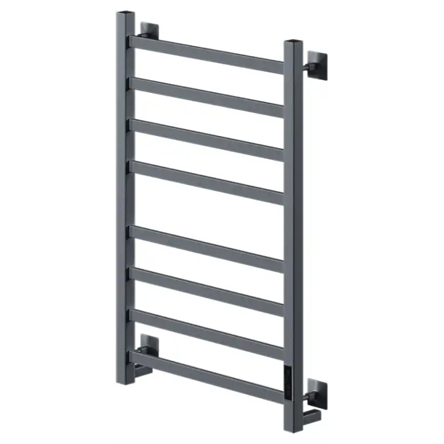 Полотенцесушитель электрический 50x80 AVS Техно с терморегулятором, оружейная сталь фото 2