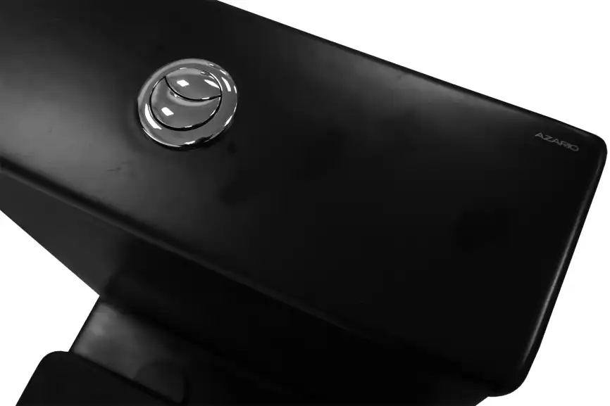 Унитаз-компакт Azario Black Queen  AZ-8380 напольный, безободковый, с бачком и сидением микролифт, цвет черный матовый фото 8