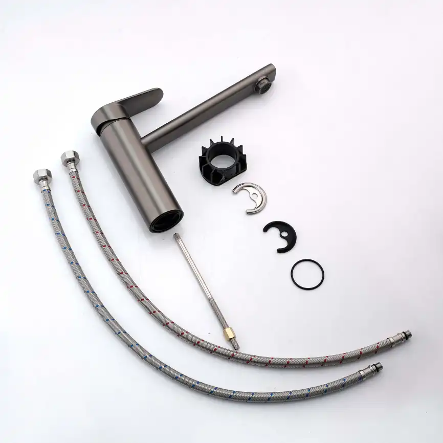 Смеситель для кухни Aquatek Ника AQ1880BGM, Оружейная сталь фото 5