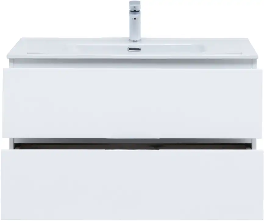 Тумба под раковину Aquanet Алвита New 90 2 ящика, белый матовый 303920 фото 8