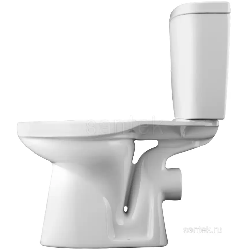 Унитаз-компакт Santek Анимо с горизонтальным выпуском, эконом- 1 реж., полипропилен, 1WH110035 фото 4