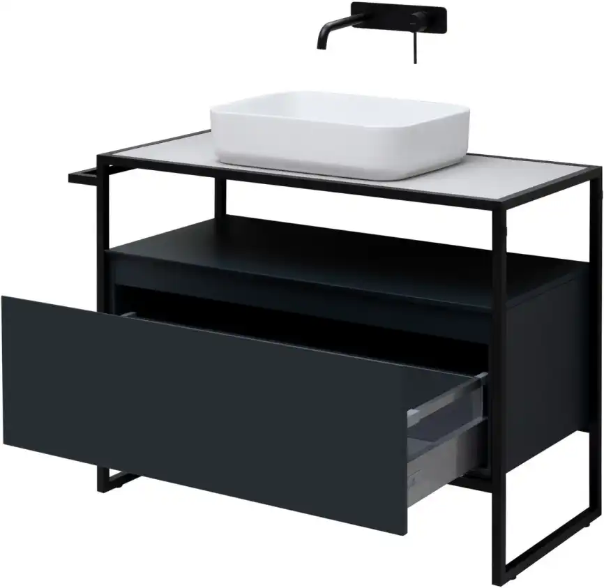 Тумба под раковину Allen Brau Priority 100 1.31003.AM антрацит матовый фото 6