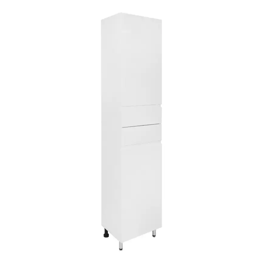 Шкаф-пенал Azario Эстима 40 CS00094559 правый напольный, Белый глянцевый фото 1