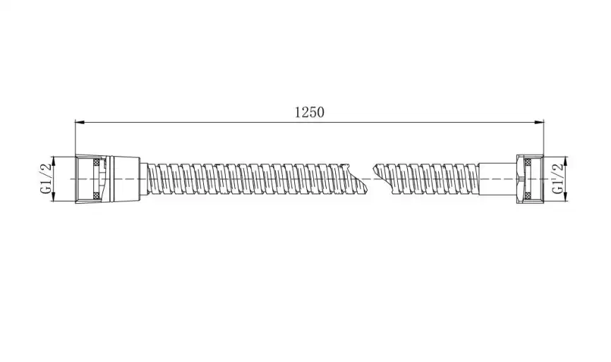 Шланг для душа Aquatek  AQ2100MB, Черный матовый фото 2