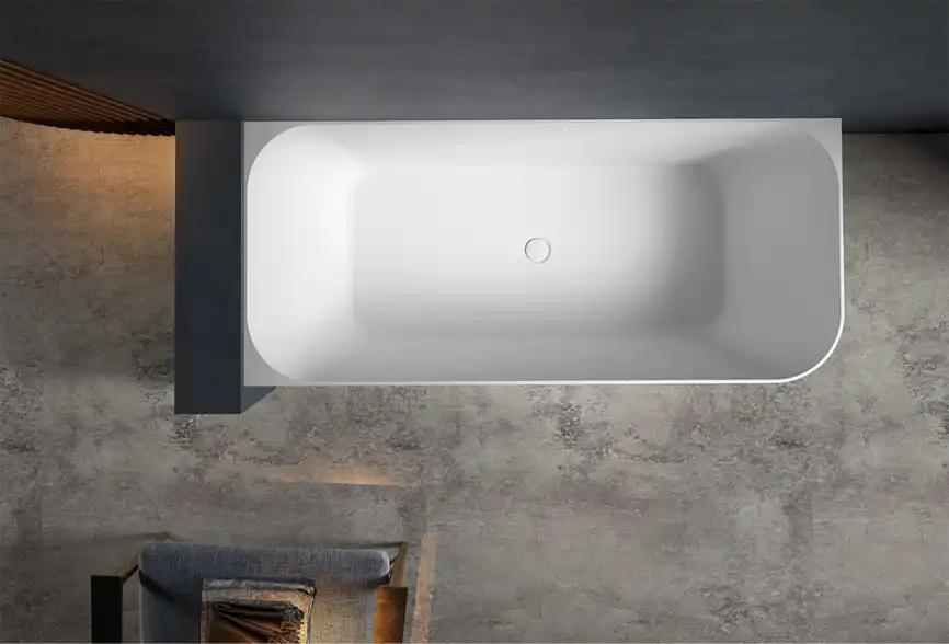 Акриловая ванна Abber 160х75 AB9331-1.6 L, отдельностоящая, Белая глянцевая фото 4