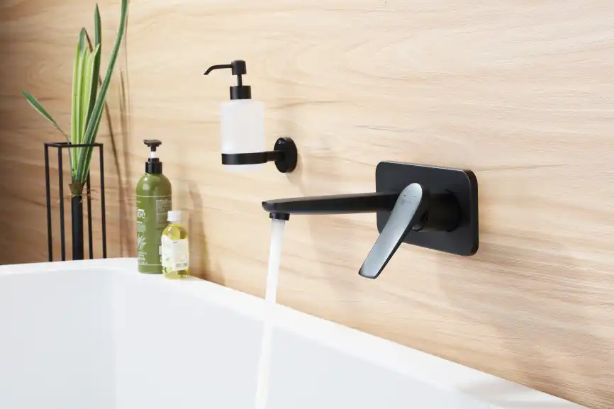 Смеситель для раковины Lemark Bronx LM3726BL встраиваемый, с внутренней частью, Черный фото 3