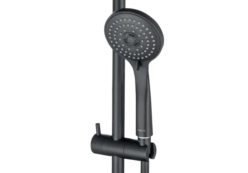 Душевой гарнитур Aquatek ВЕГА AQ2011MB, Черный матовый фото 5
