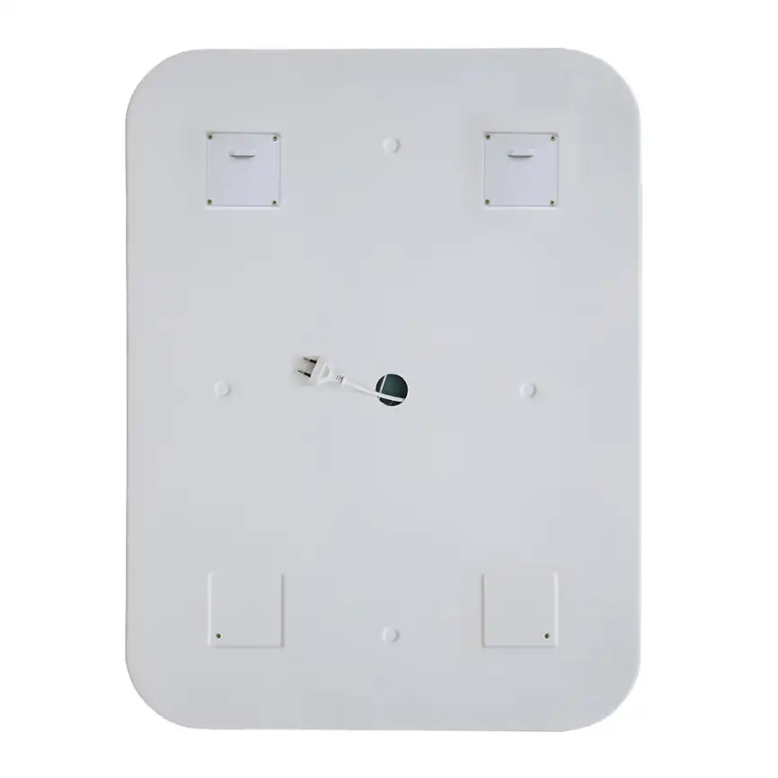 Зеркало с подсветкой AVS Байкал 60x70 см, часы и антипар фото 7