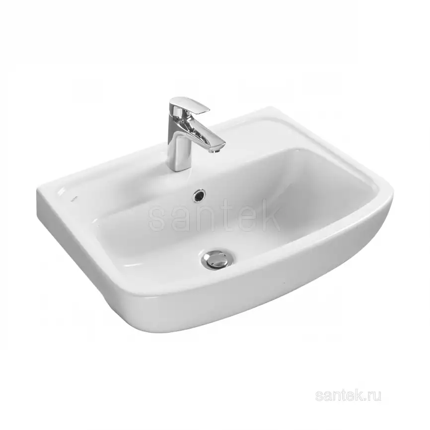 Раковина Santek Лонги 600х420 отверстие под смеситель 1WH501756 фото 1