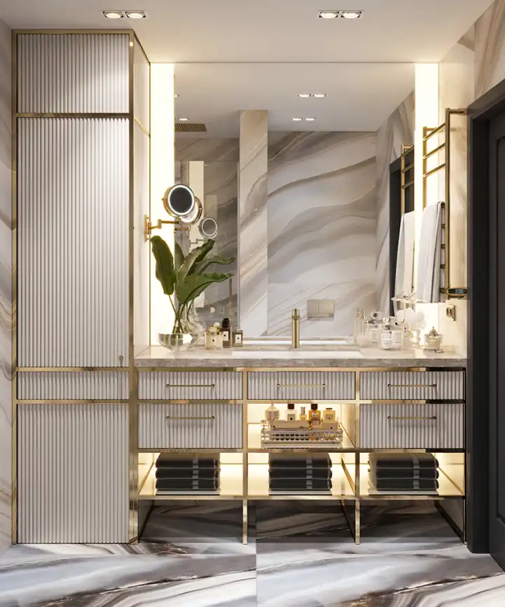 Смесители для раковины AVS Elegant 811-400-BG, брашированное золото фото 7