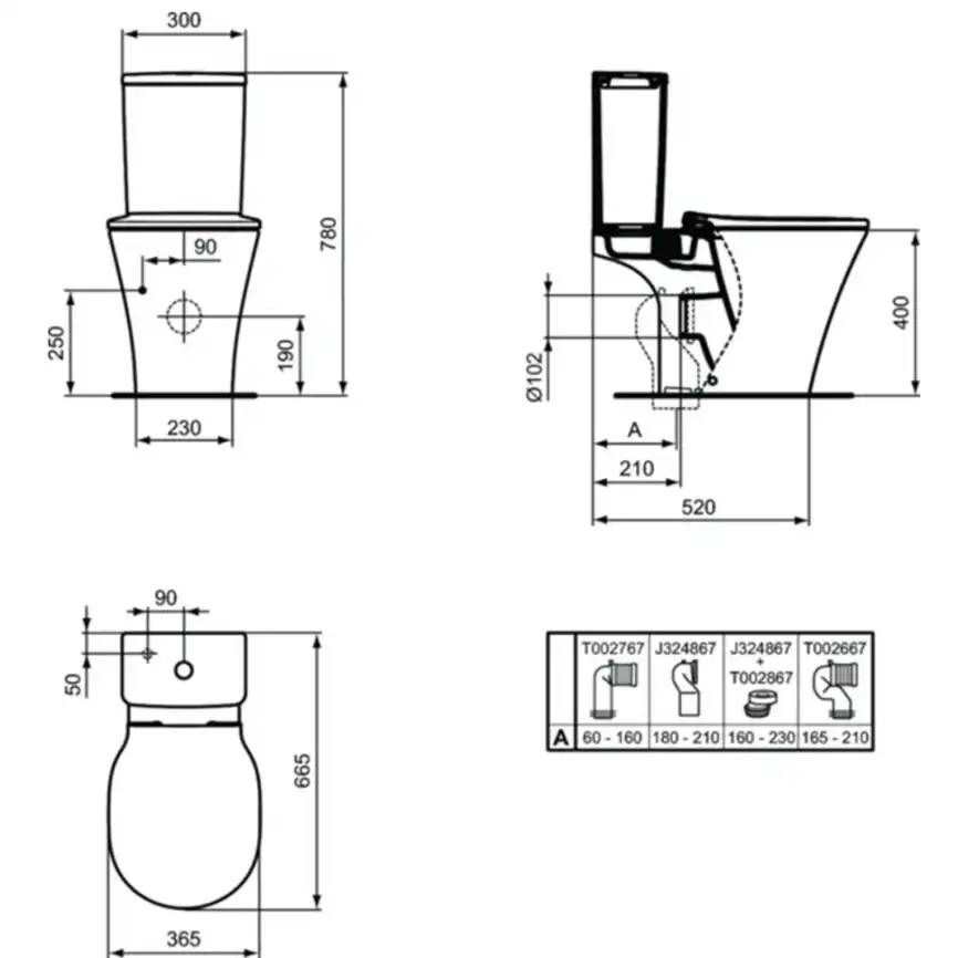 Бачок для унитаза нижняя подводка  Ideal Standard CONNECT AIR Cube E073401 фото 9