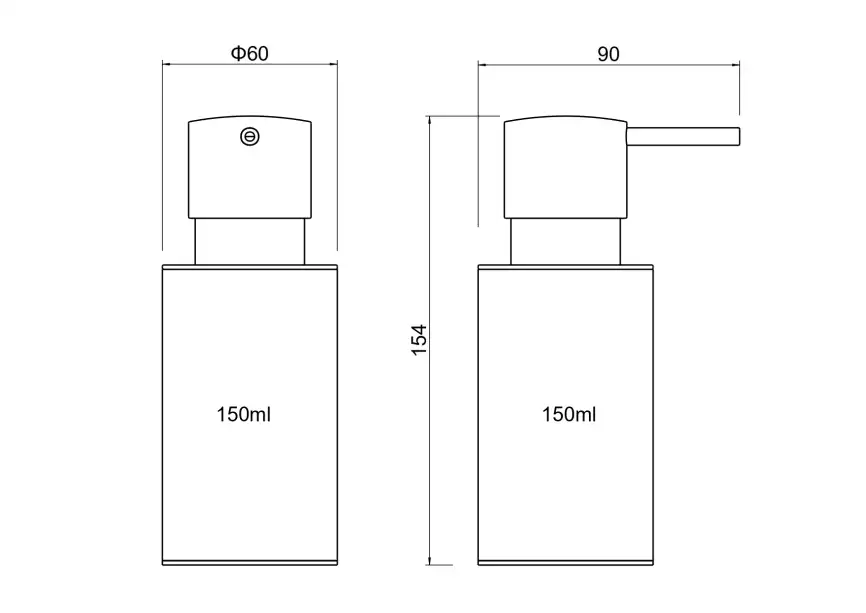Дозатор для жидкого мыла Aquatek Оберон AQ4229CR настольный, Хром фото 2