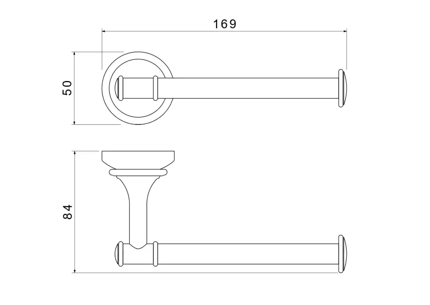 Держатель туалетной бумаги Aquatek Классик AQ4508CR, Хром фото 2