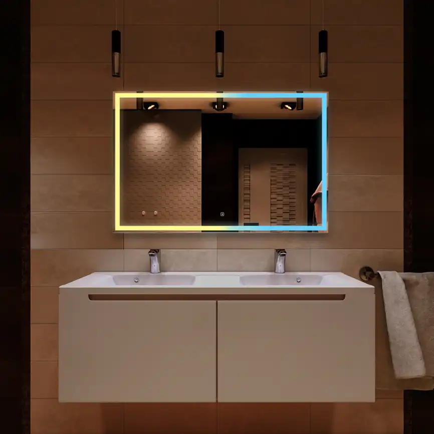 Зеркало с подсветкой AVS Корнер 120x80 см фото 2