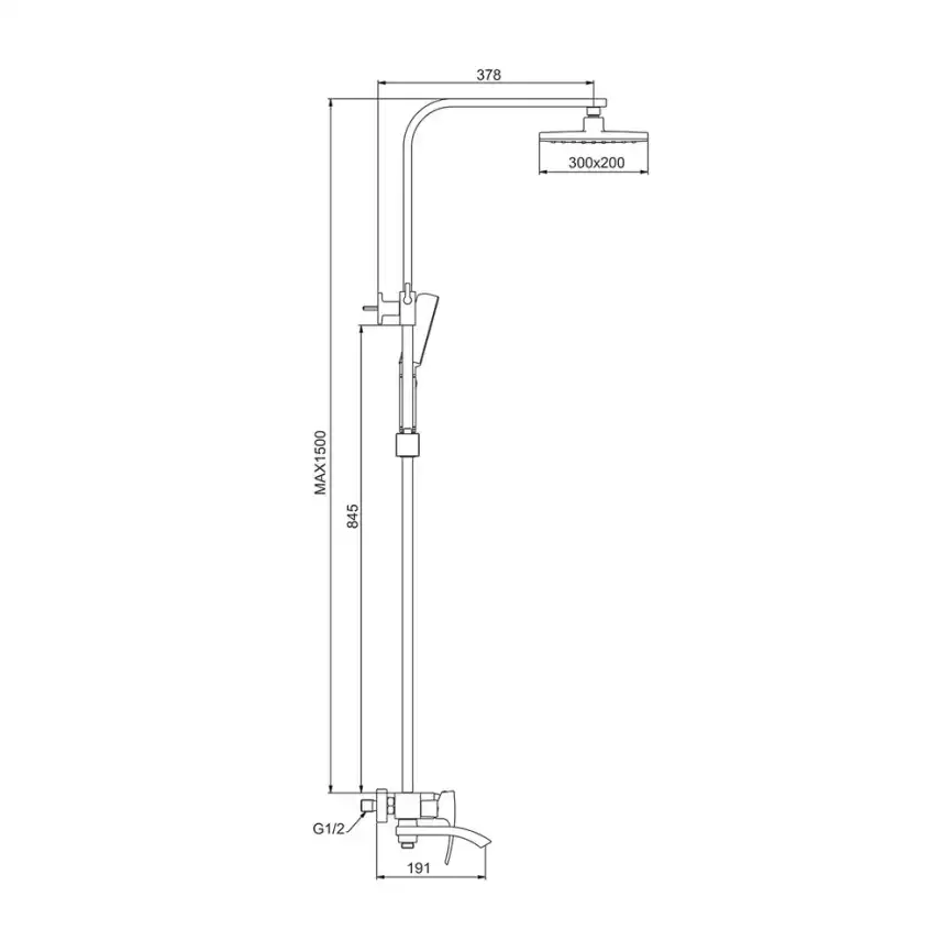 Душевая система Gappo G2407-8  с поворотным изливом, Хром / Белый фото 13