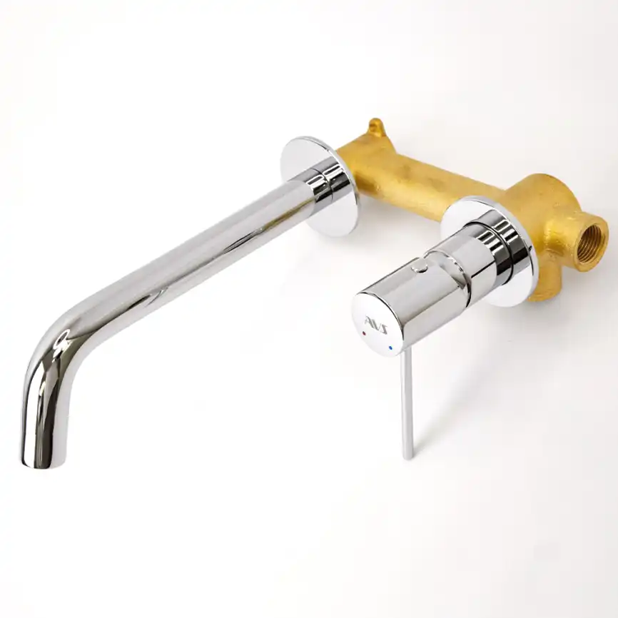 Смеситель для раковины AVS Slimmer 811-102-CR встраиваемый, с внутренней частью, хром фото 4